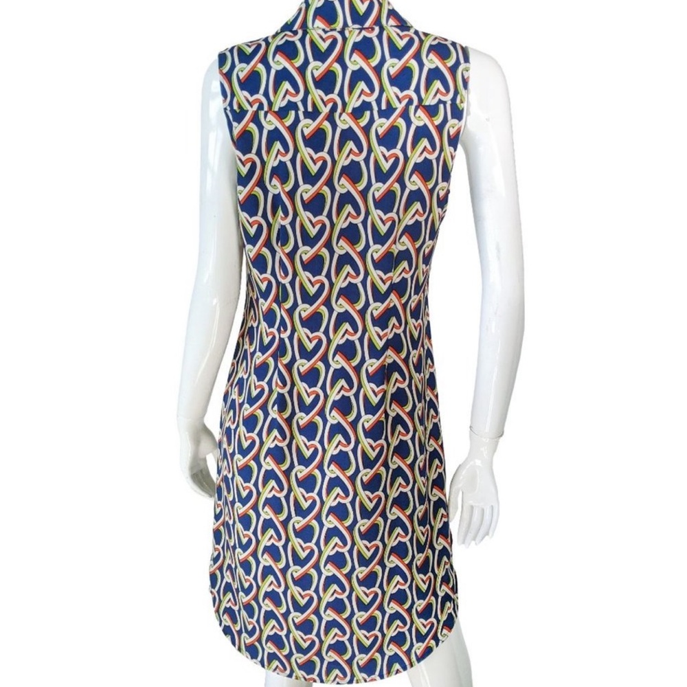 CAbi Amour Heart Print Shirt Button Down Sleeveless Dress - Picture 8 of 15